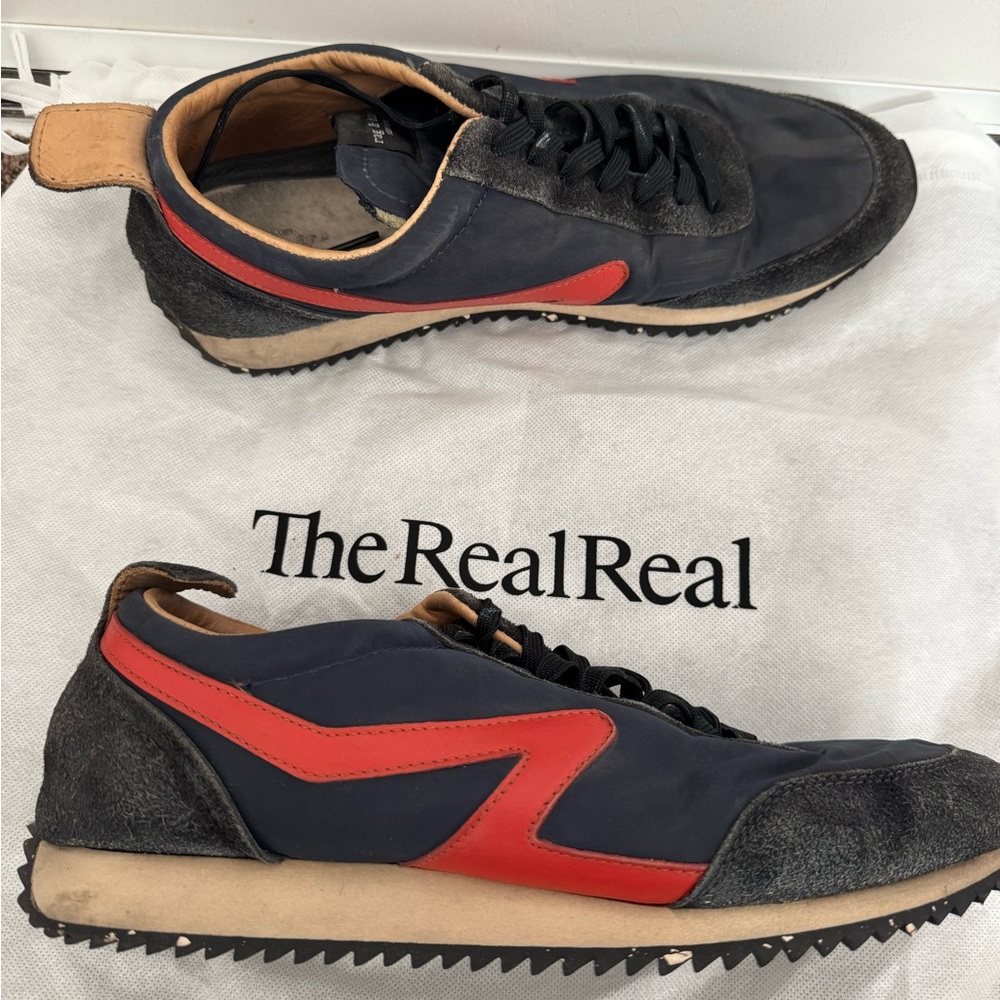 Men’s rag & bone Black and Red Sneakers sz 9